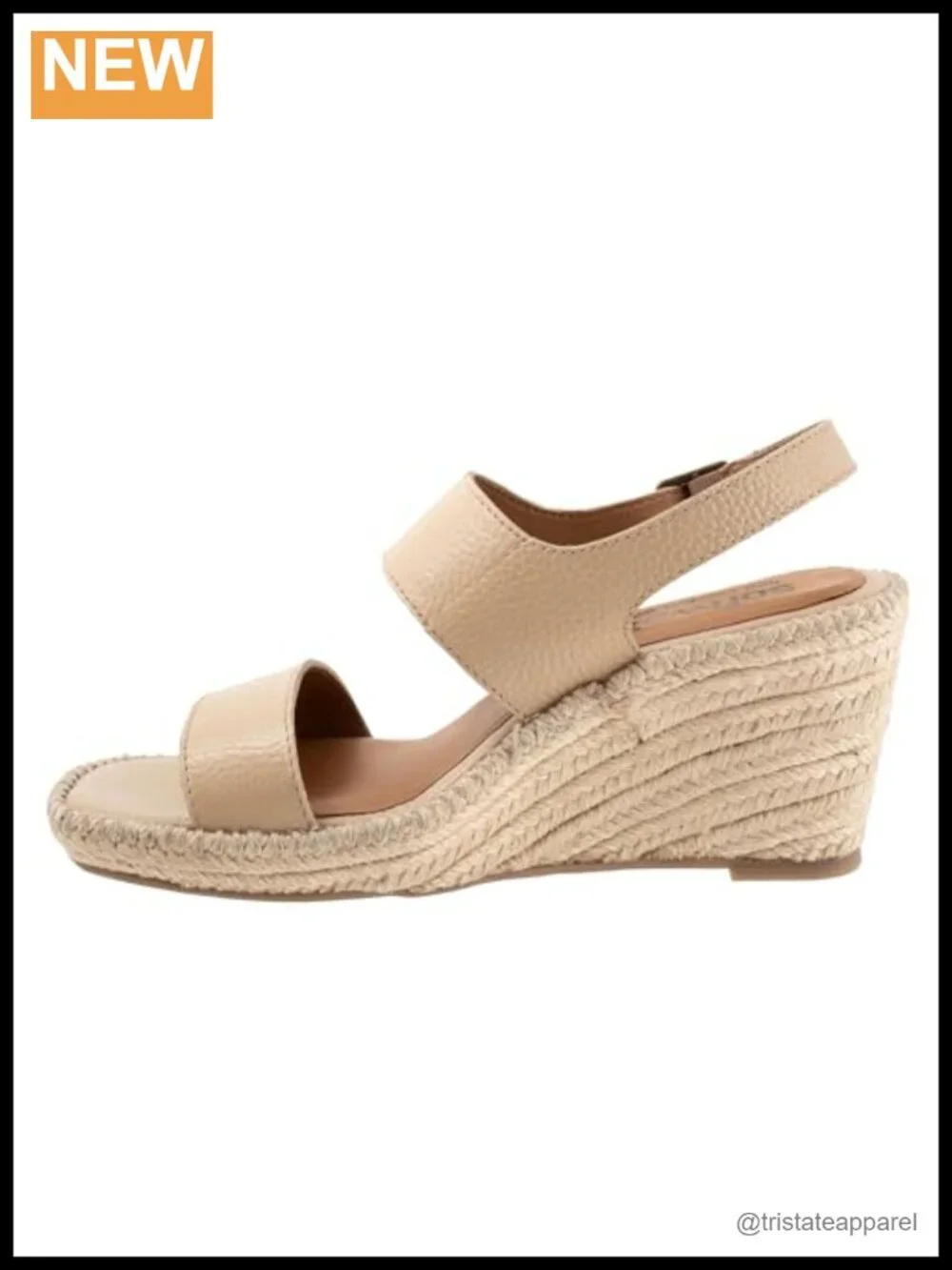 SoftWalk Hartley Leather Wedge Slingback Sandal Breathable Closed Toe